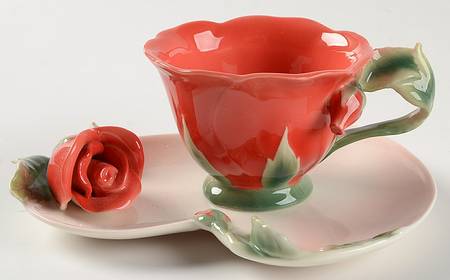 SZE7 Footed Demitasse Cup & Saucer Set