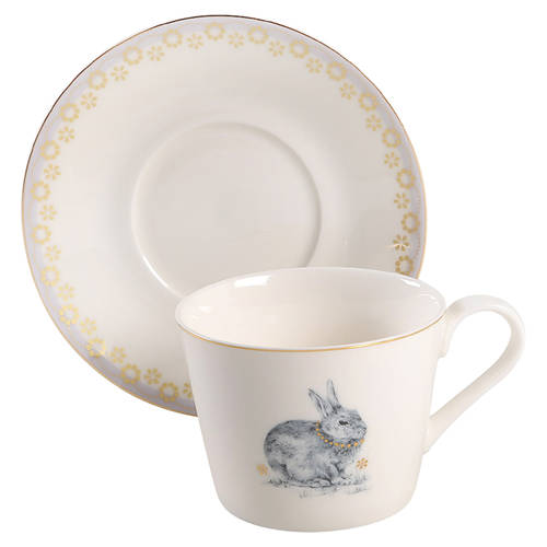 Meadow Lane Flat Cup & Saucer Set
