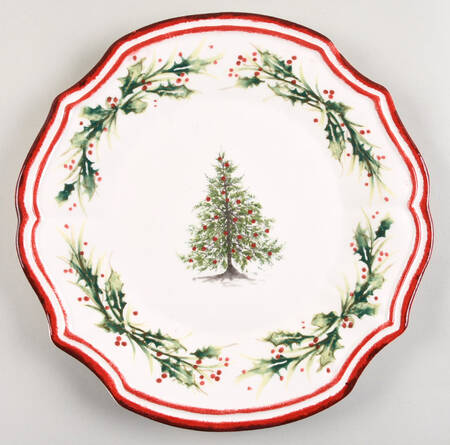 Holly and Pine (Holly Spray Border) by Sur La Table
