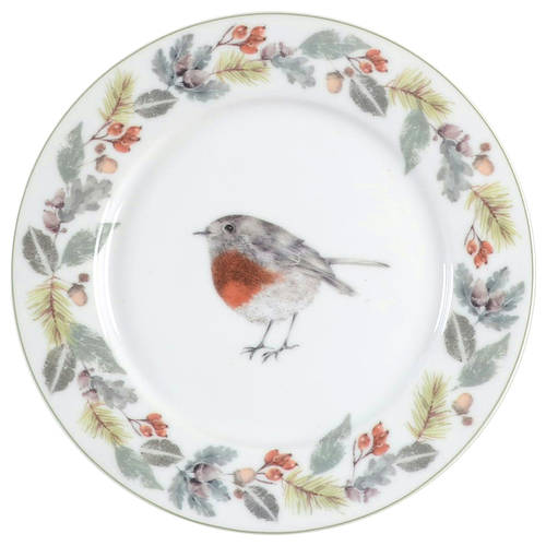 Robin Wreath Salad Plate