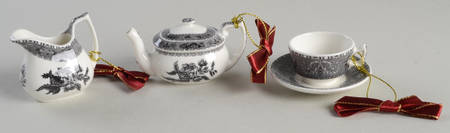 Heritage Collection (Set of 3) Ornament (Pitcher,Cup & Saucer &Teapot)