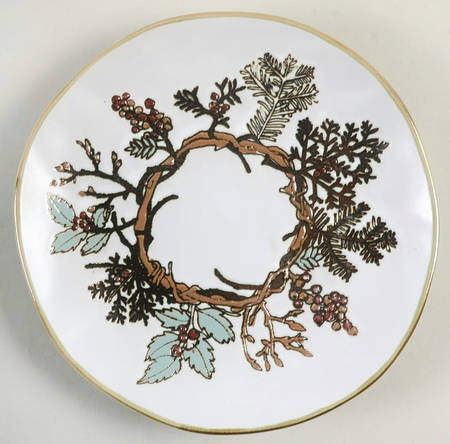 Wood Forest Salad Plate
