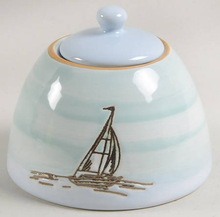 Coastal Sketchbook Sugar Bowl & Lid