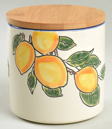 Lemon Small Canister & Lid