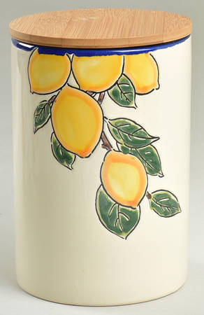 Lemon Large Canister & Lid
