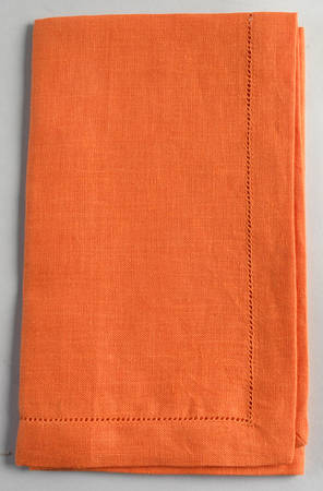 Fine Linens, Napkins (4 Pack) 20" x 20" Tangerine Napkin
