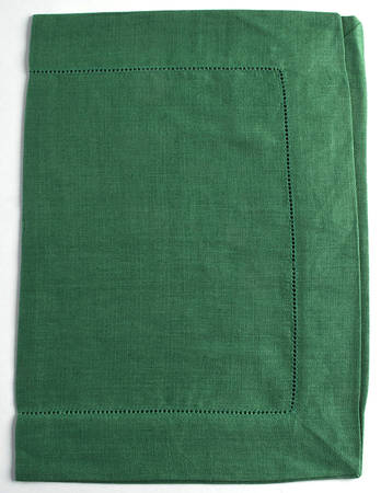 Fine Linens, Napkins (4 Pack) 14" x 20" Emerald Placemat