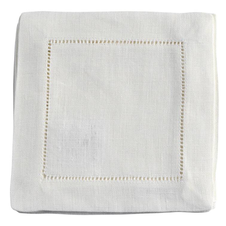 Fine Linens, Napkins (6 Pack) 6" X 6" Oyster Cocktail Napkin