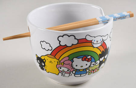 Hello Kitty (Miscellaneous) Noodle Bowl & Chopsticks Set