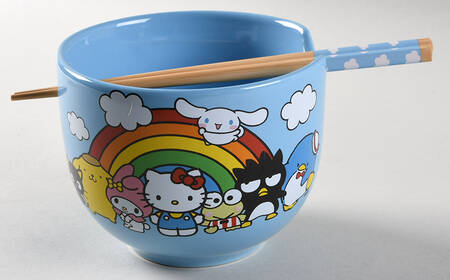 Hello Kitty (Miscellaneous) Noodle Bowl & Chopsticks Set