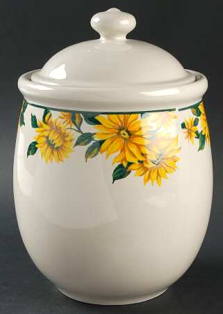 Sunflower Large Canister & Lid