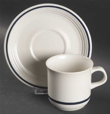 Shoreline Flat Cup & Saucer Set