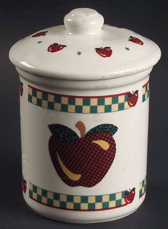 A Is For Apple Small Canister & Lid