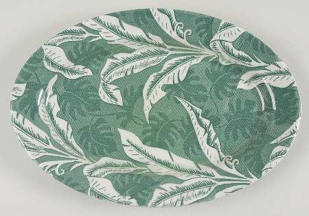 Palm Green 12" Oval Serving Platter