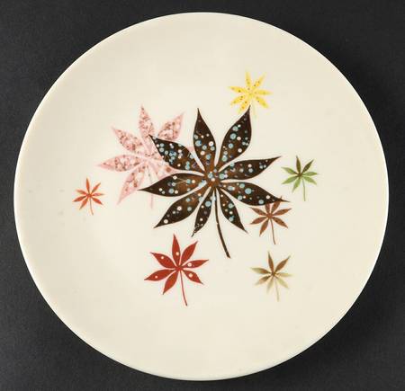 Calico Leaves Salad Plate