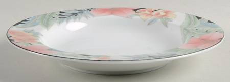 Black Tropicana Rim Soup Bowl