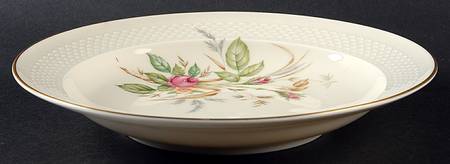 07470 (Cream Background, Embossed) Rim Soup Bowl