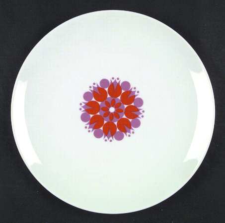 Pinwheel Red Mauve by Thomas