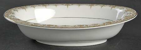The Marquis 10" Oval Vegetable Bowl by Thun