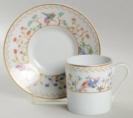 Audubon Flat Demitasse Cup & Saucer Set