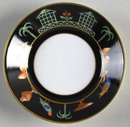 Black Shoulder Saucer for Demitasse Cup