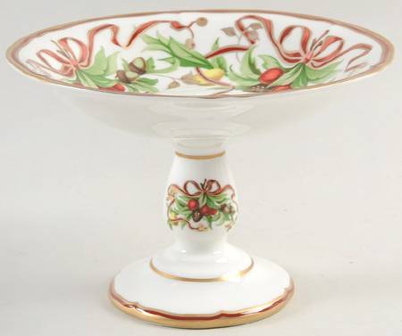 Tiffany Holiday (White Background, Japan) Round Compote (Height X Width)