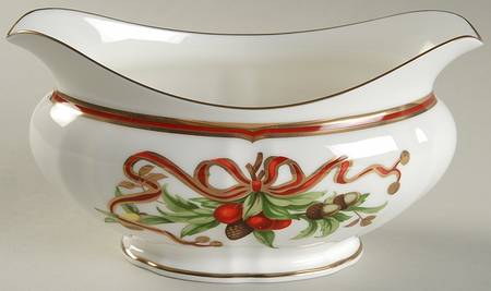 Tiffany Holiday (White Background, Japan) Gravy Boat