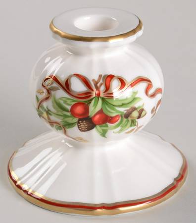 Tiffany Holiday (White Background, Japan) Small Candlestick