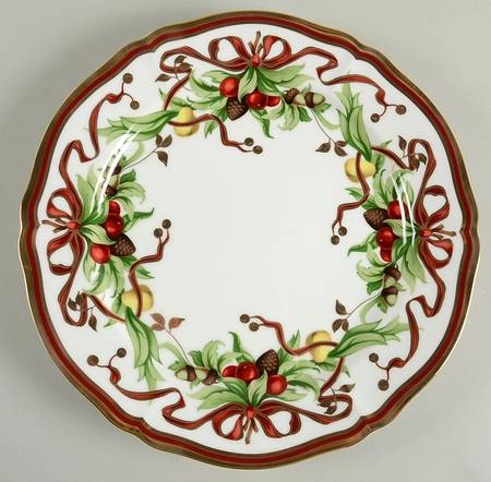 Tiffany Holiday (White Background, Japan) Service Plate (Charger)