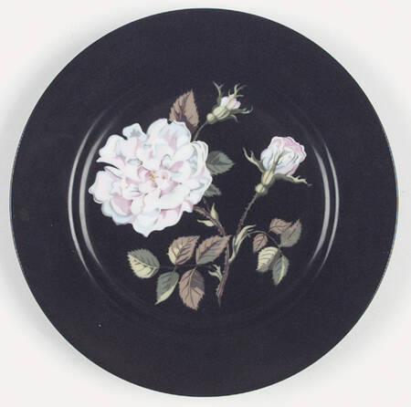 Mrs Delany's Flowers Salad/Dessert Plate
