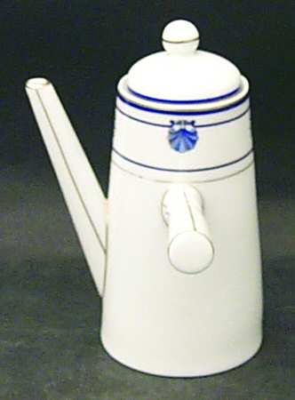 Shell & Thread (Limoges) Chocolate Pot & Lid
