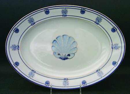 Shell & Thread (Limoges) 15" Oval Serving Platter