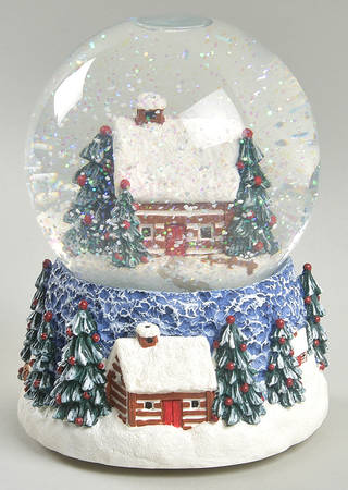 Cabin In The Snow Snow Globe