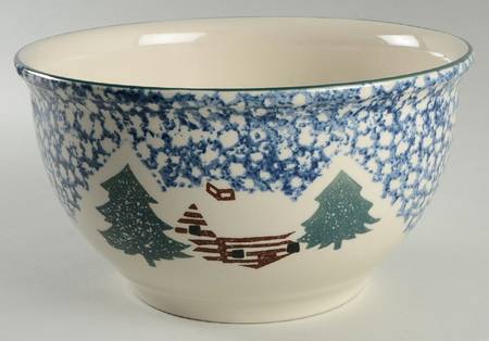 Cabin In The Snow 10" Mixing Bowl by Tienshan