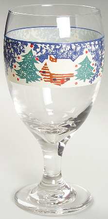 Cabin In The Snow 16 Oz Glassware Iced Tea by Tienshan