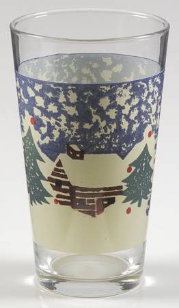 Cabin In The Snow 16 Oz Glassware Tumbler by Tienshan