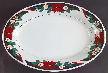 Deck The Halls (Verge) 14" Oval Serving Platter