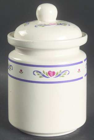 Folk Dance (Hearts & Scrolls) Medium Canister & Lid