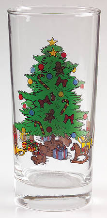 Holiday Hostess (Trim, Gold Band) 12 Oz Glassware Cooler