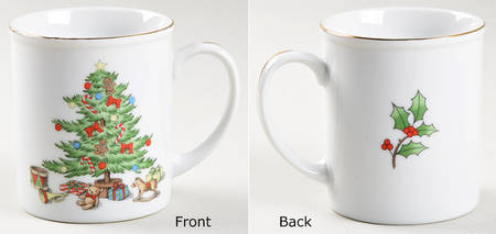 Holiday Hostess (Trim, Gold Band) Mug