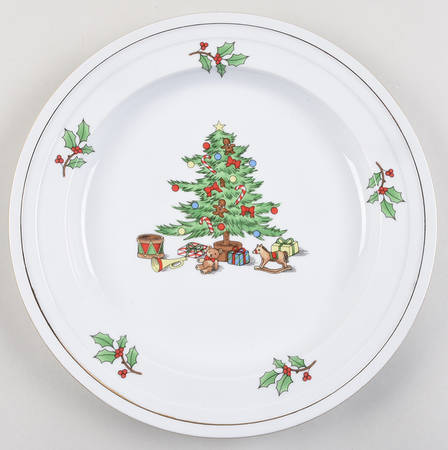 Holiday Hostess (Trim, Gold Band)