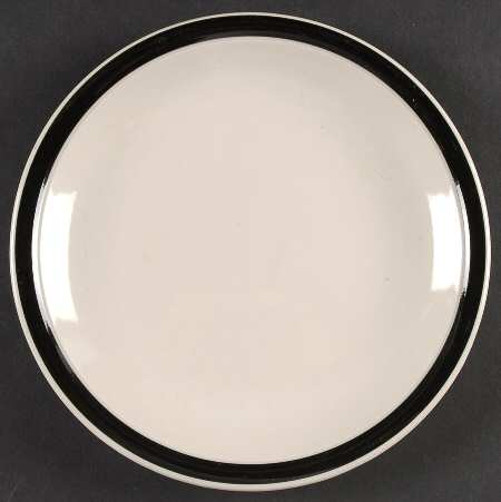 Kitchen Basics Black (Coupe) Salad Plate