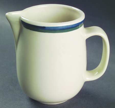 Kitchen Basics Cobalt Green (Thin Band) Creamer