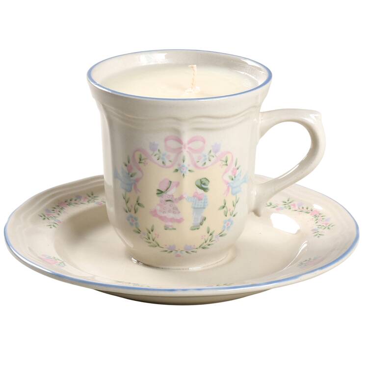 Memories Scented Cup & Saucer Candle-Lavender  HC