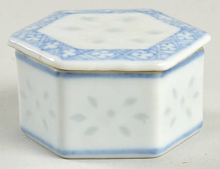 Rice Flower Hexagonal Box & Lid