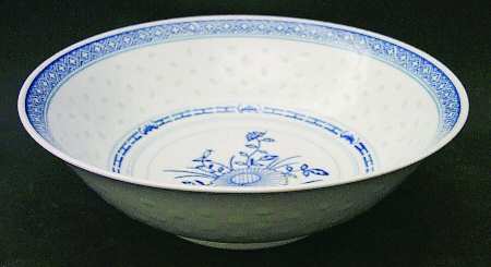 Rice Flower 8" Round Vegetable Bowl