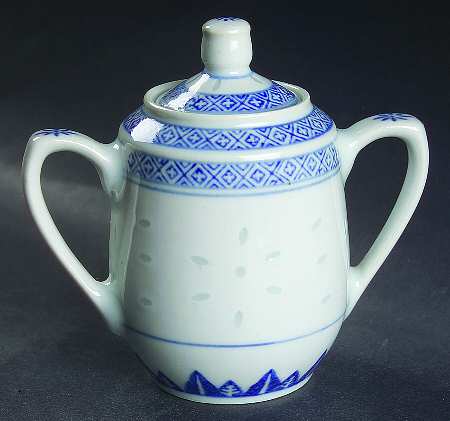 Rice Flower Mini Sugar Bowl & Lid