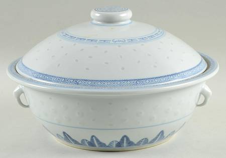 Rice Flower Round Covered Vegetable by Tienshan