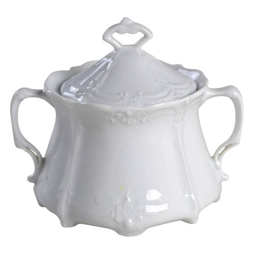 Baronesse White Sugar Bowl & Lid