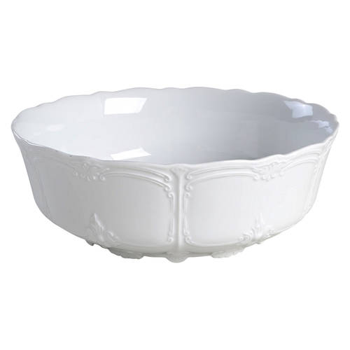 Baronesse White 9" Salad Serving Bowl